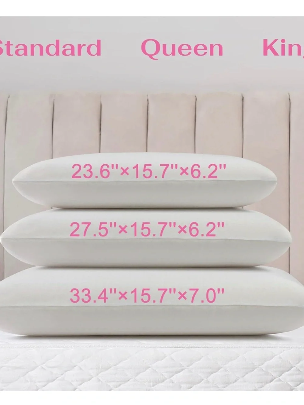 NIB 100% Talaway Natural Latex Pillow-Breathable All Positions Queen Mid Loft